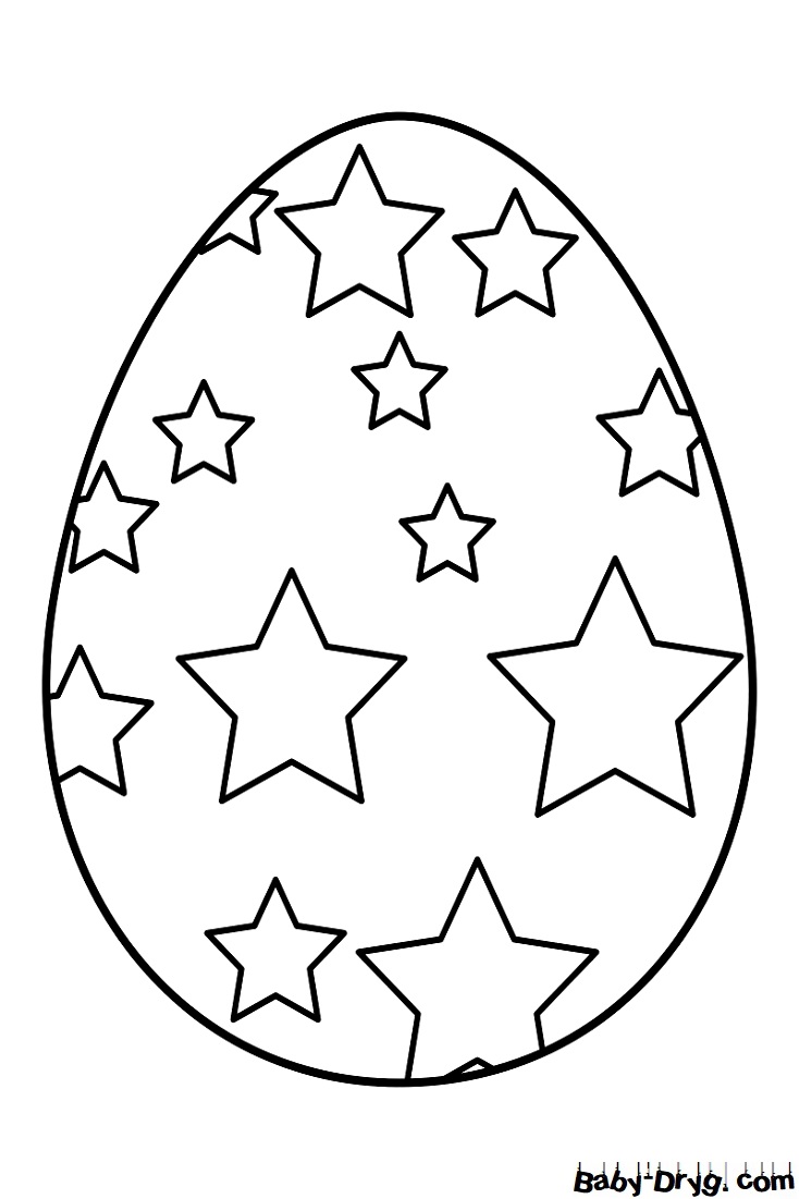 Раскраска Пасхальное яйцо 83 | Распечатать раскраску