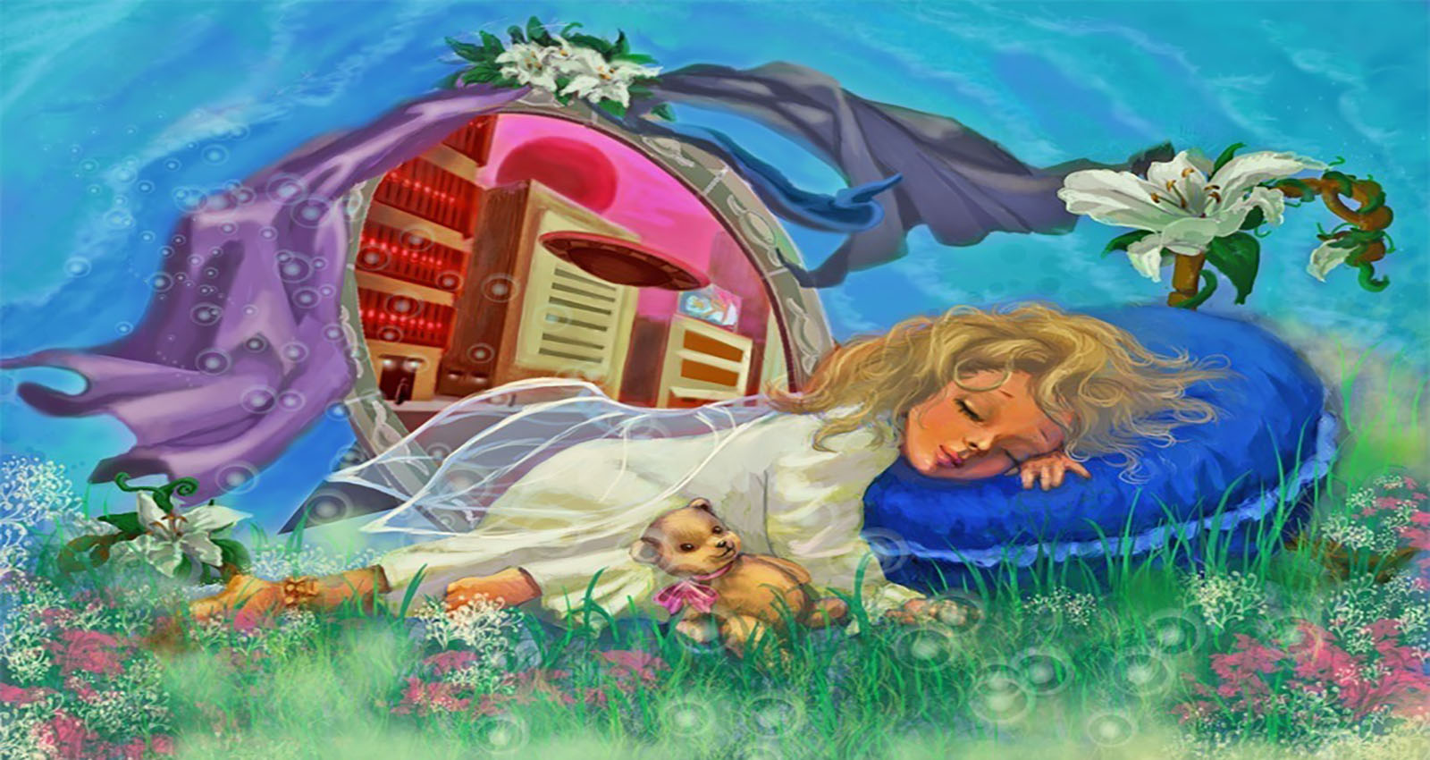 Спящие герои сказок. Сказочный сон. Детские сказочные сны. Сказочных сновидений. Колыбель Сказочная.