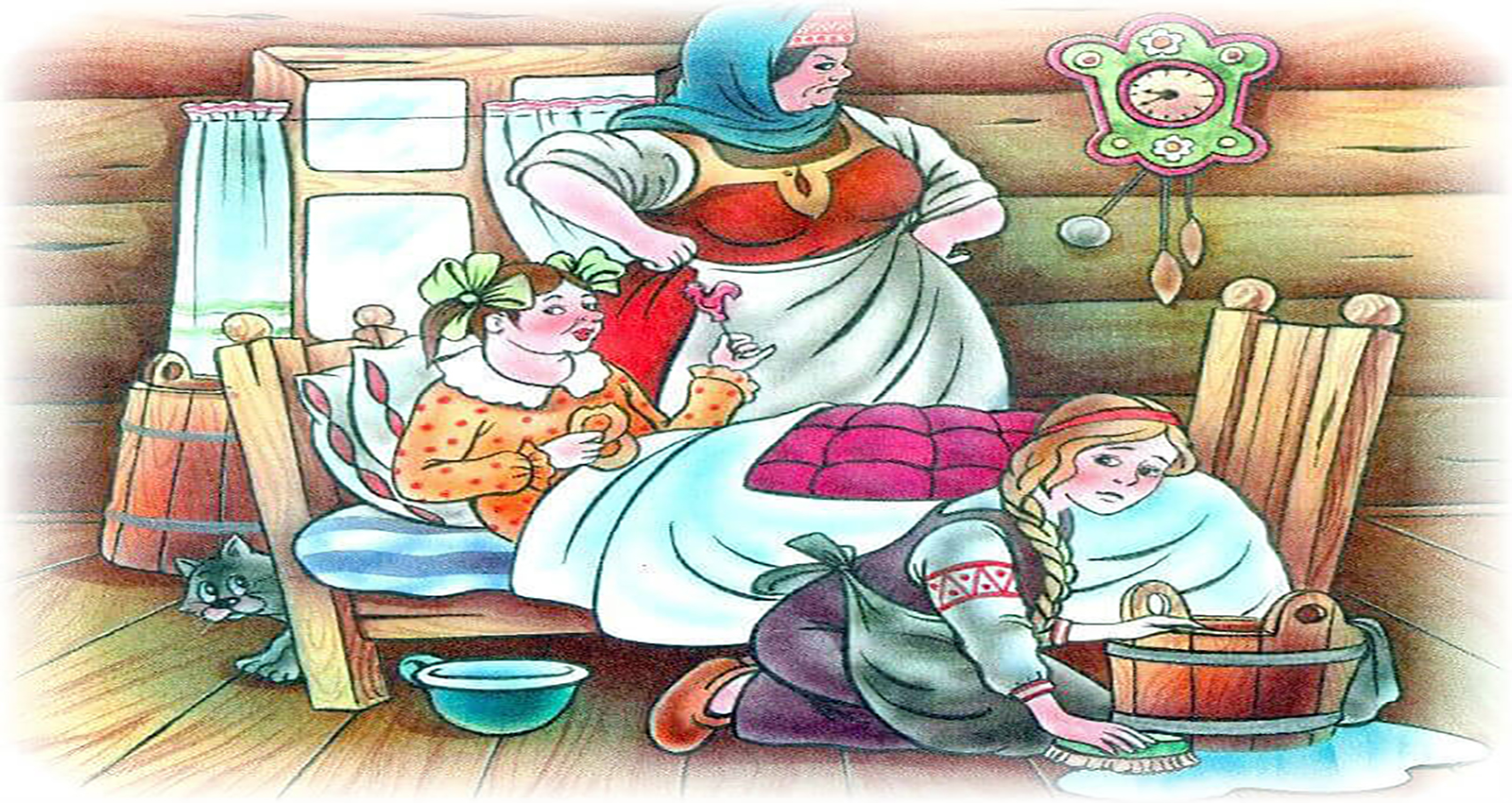 Сказка Дочь и падчерица читать | Русская народная сказка