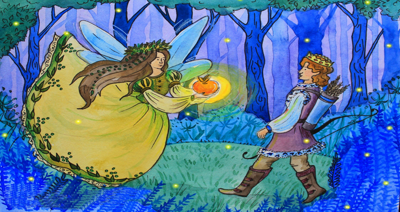 Сказка Волшебное яблочко читать | Русская народная сказка