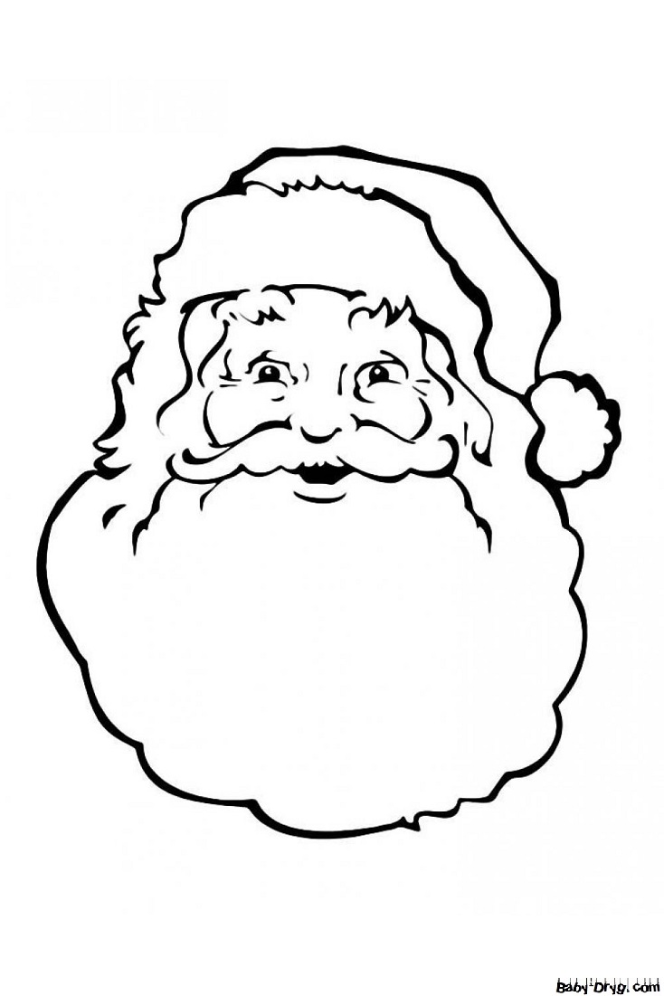 Раскраска Неожиданное появление Деда Мороза | Новогодние раскраски распечатать