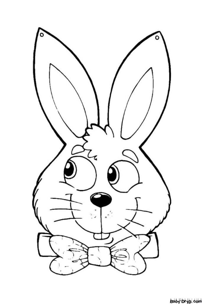 Год водяного Кролика рисунок | Распечатать Раскраска Новогодний Кролик 2023