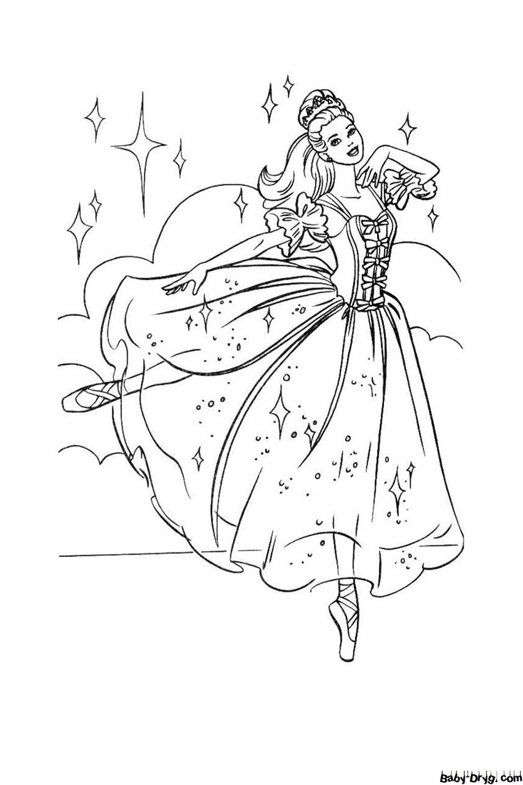 Раскраска Барби Академия принцесс | Раскраски Принцесс