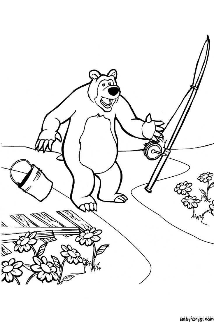 Картинка из мультика Маша и Медведь | Раскраски Маша и Медведь