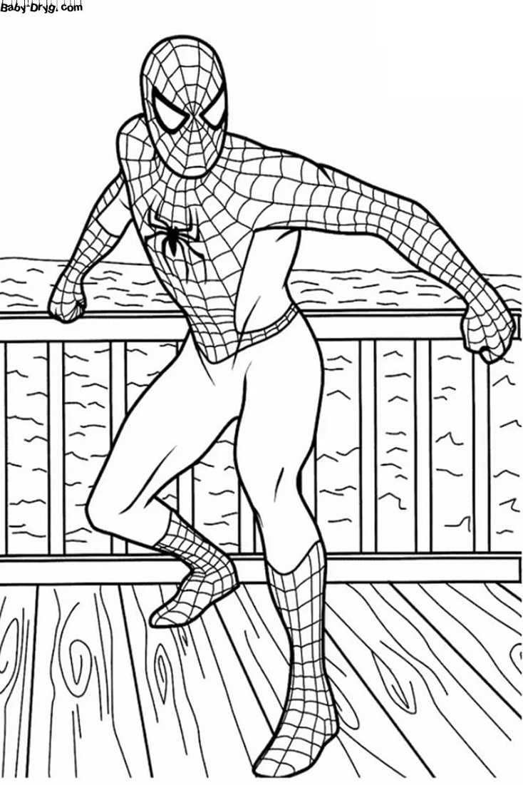 Раскраски Человек паук - Страница 2