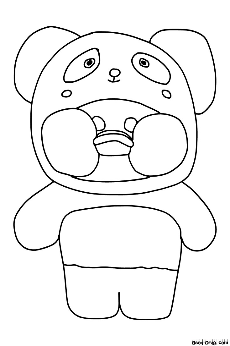 Coloring Lalafanfan in a panda kigurumi | Coloring Lalafanfan Duck