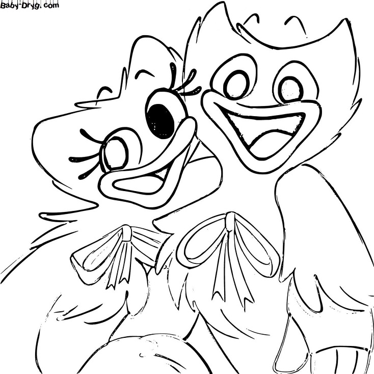 Coloring page I love playing with Poppy | Coloring Kissy Missy