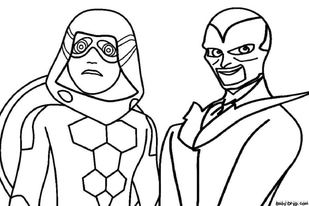 Coloring page of Ladybug Villains | Coloring Ladybug and Cat Noir