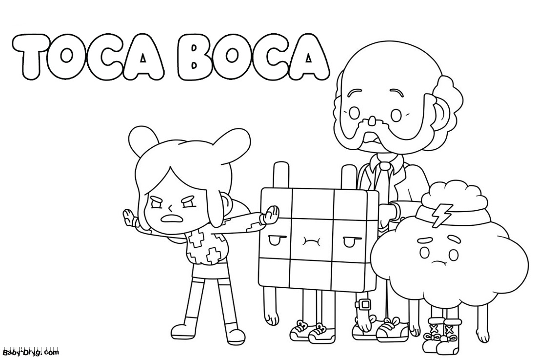 Coloring Toca Boca printout | Coloring Toca Boca
