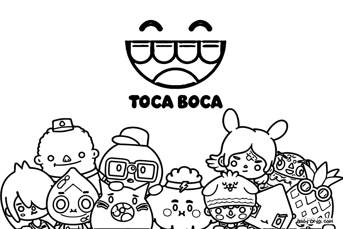 Coloring World Toca Boca | Coloring Toca Boca printout