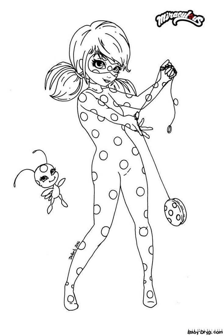 Coloring Would you like a ladybug costume like this? | Coloring Ladybug and Cat Noir