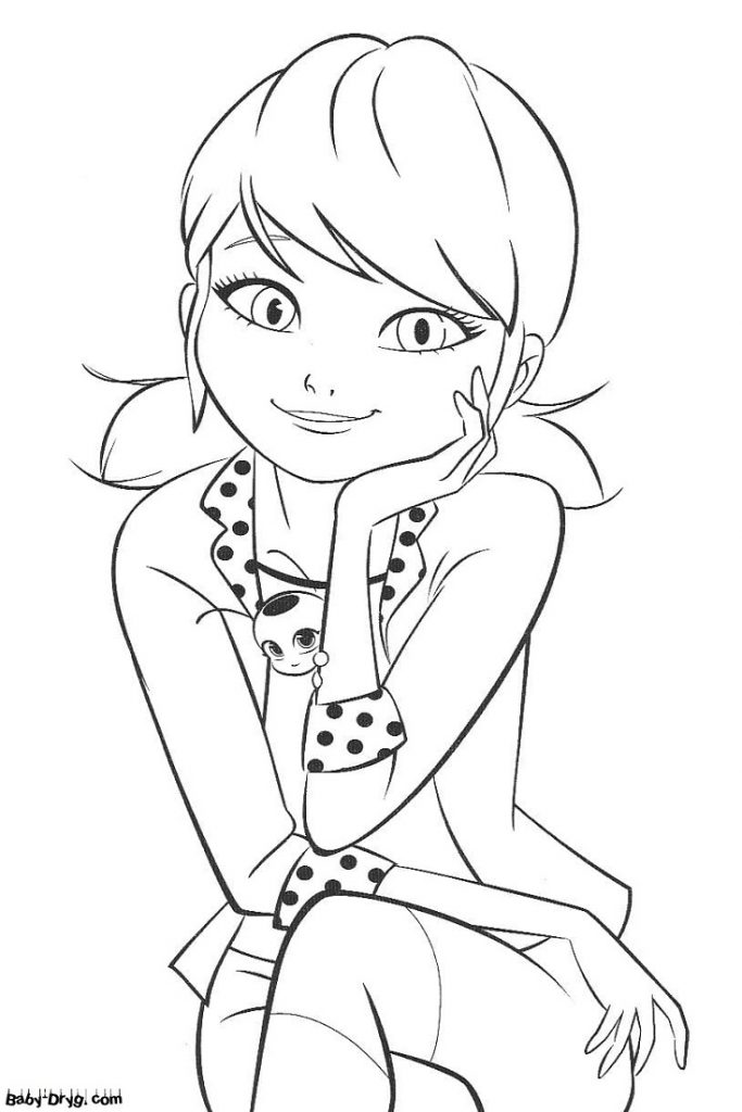 Colouring in dreams | Coloring Ladybug and Cat Noir printout