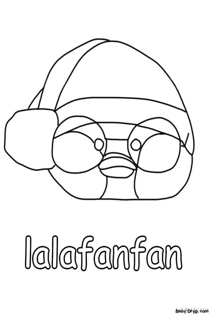 Duck Lalafanfan pictures | Coloring Lalafanfan Duck printout