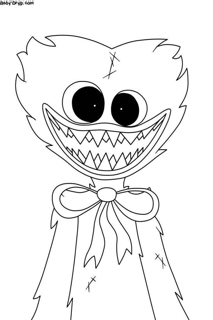 Huggy Wuggy Coloring Page | Coloring Huggy Wuggy printout