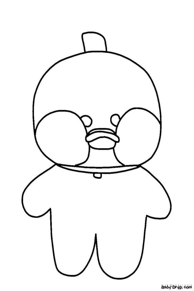 Paper duck lalafanfan print out | Coloring Lalafanfan Duck