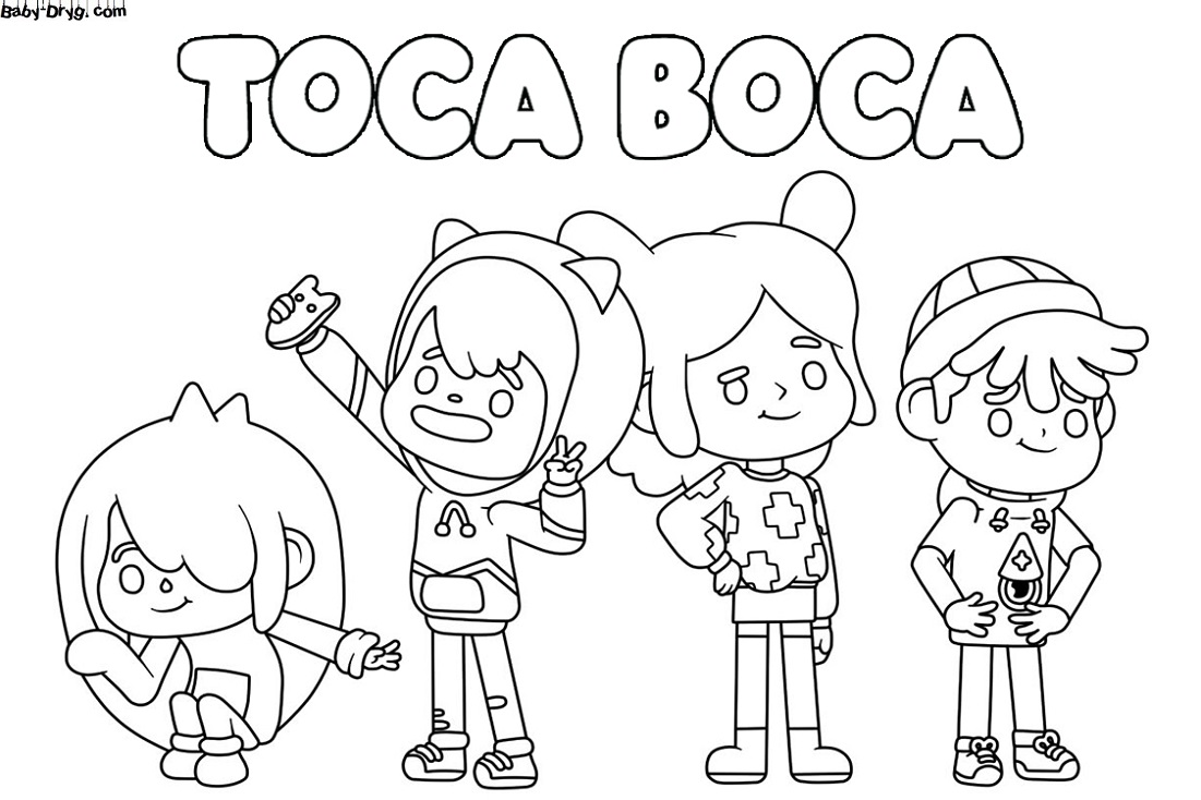 Toca Boca coloring | Coloring Toca Boca printout