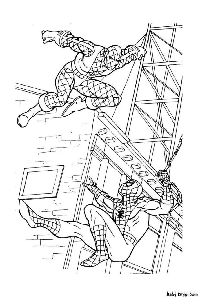 City Spider-Man picture | Coloring Spider-Man printout