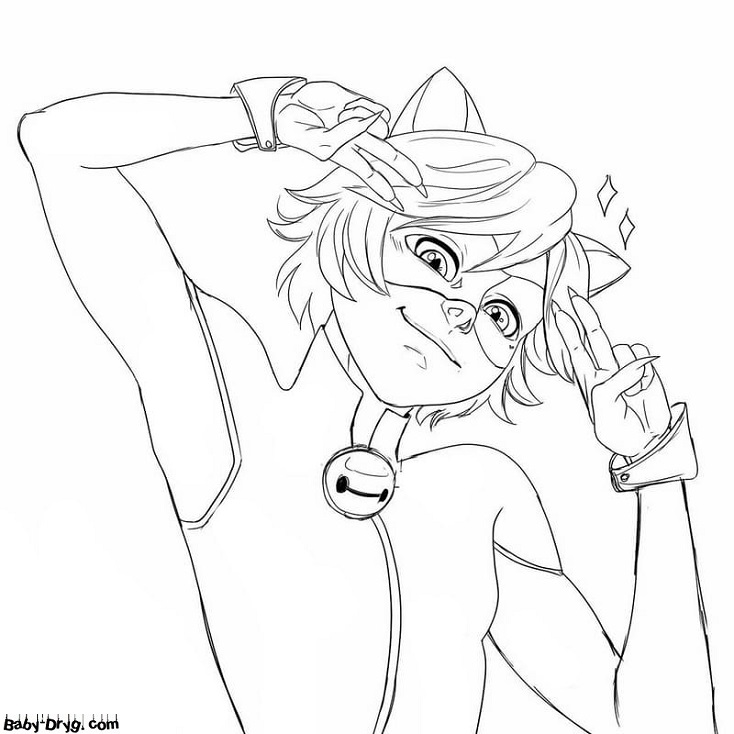 Ladybug e Cat Noir 05 – Imagens para Colorir