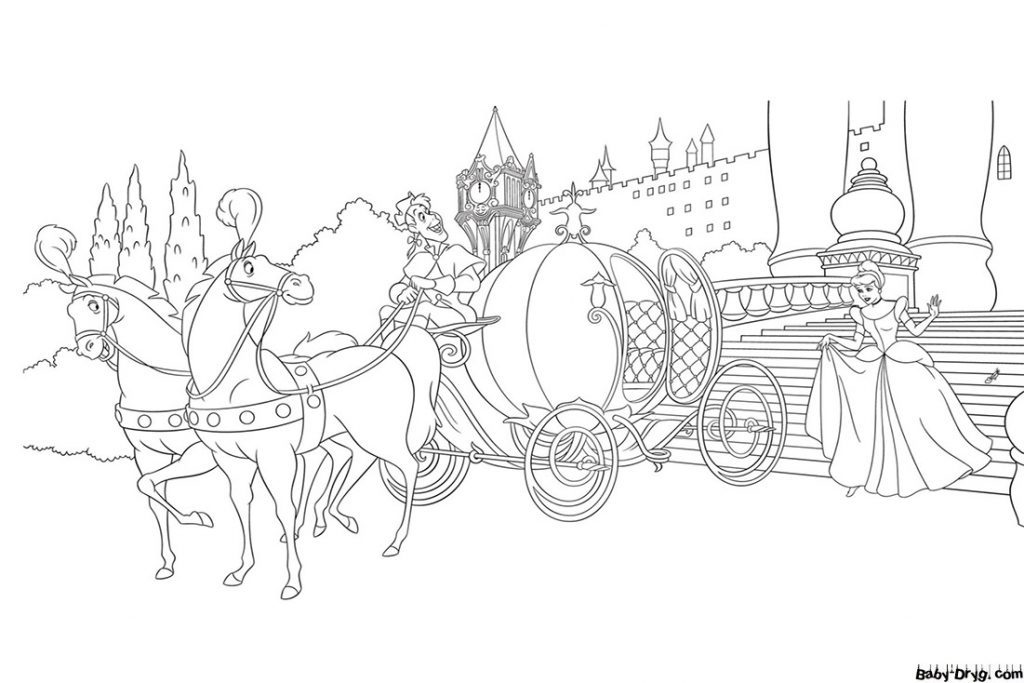 Coloring page Cinderella Disney princess | Coloring Princess