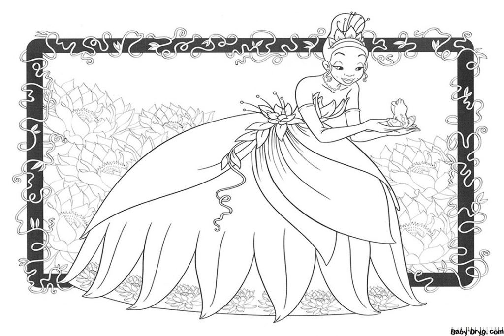 Coloring page Princess and the frog Naveen | Coloring Princess
