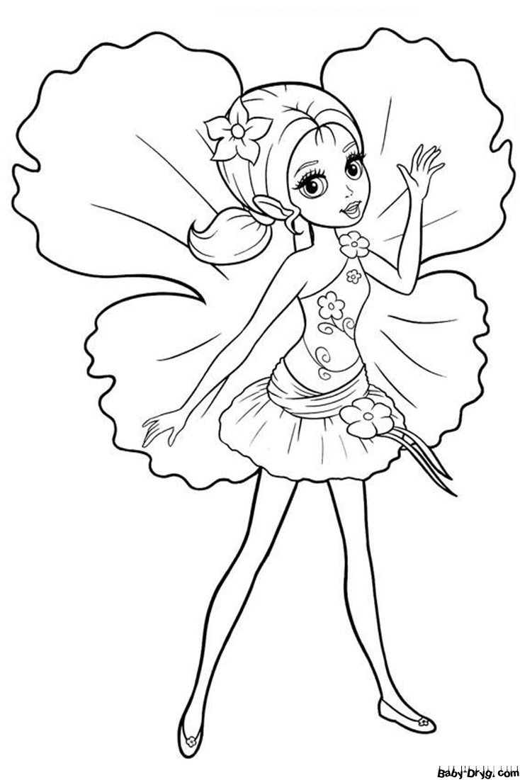 Coloring page Princess Little | Coloring Princess printout