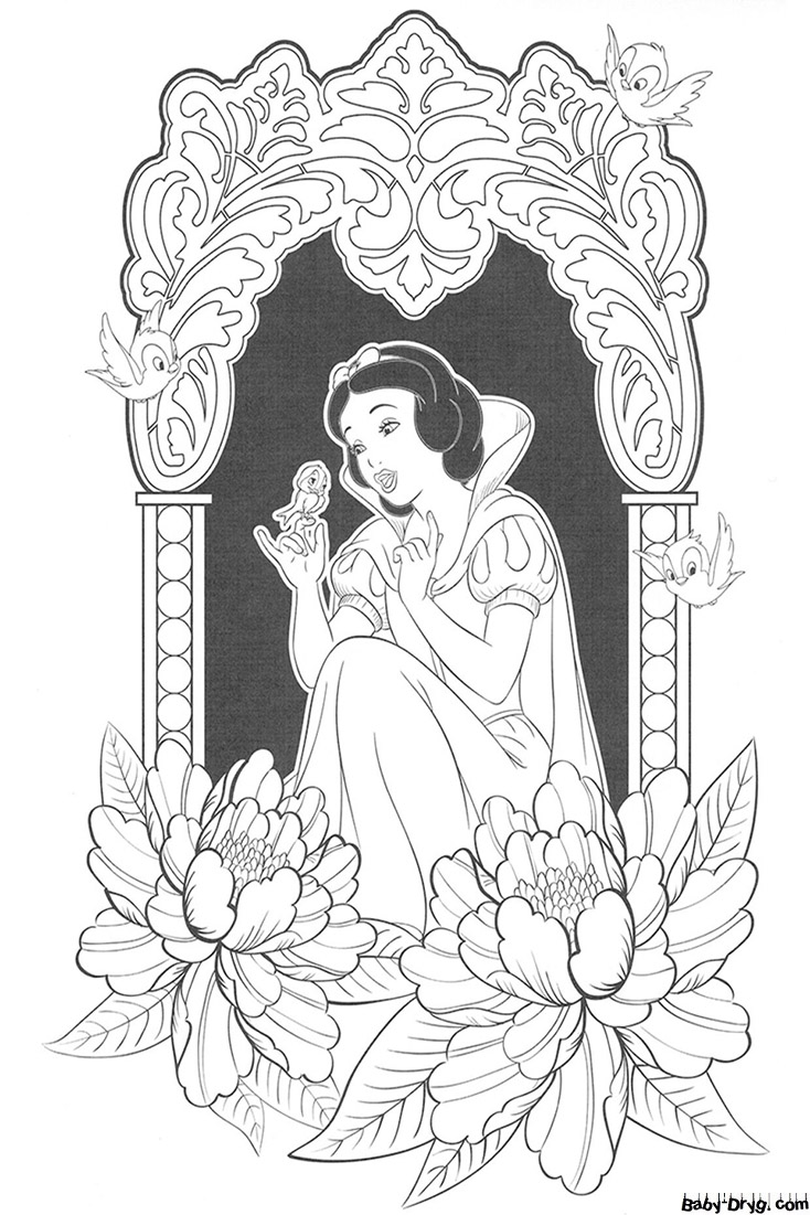 Coloring page Princess Snow White | Coloring Princess