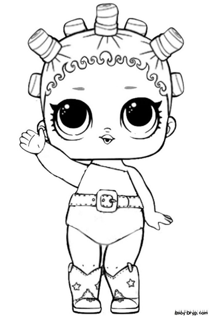 Coloring page Space Queen | Coloring LOL dolls printout
