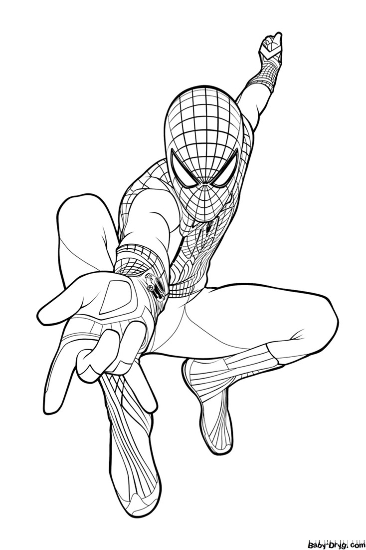 Coloring page Spider-Man | Coloring Spider-Man printout