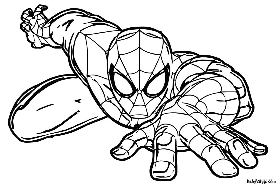 Coloring page Spider-Man for free | Coloring Spider-Man