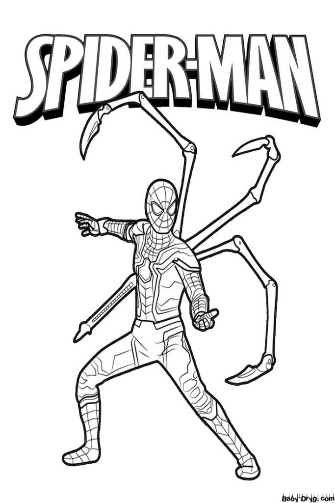 Coloring page Spider-Man Octavius | Coloring Spider-Man