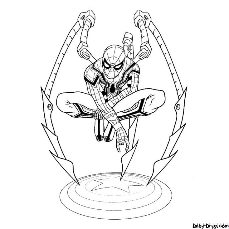 Coloring page SpiderMan Octavius | Coloring Spider-Man