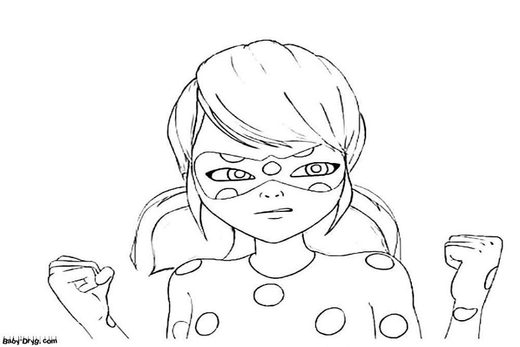 Coloring page You made me angry! | Coloring Ladybug and Cat Noir