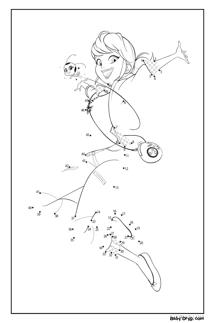 Coloring pages Miraculous Ladybug | Coloring Ladybug and Cat Noir
