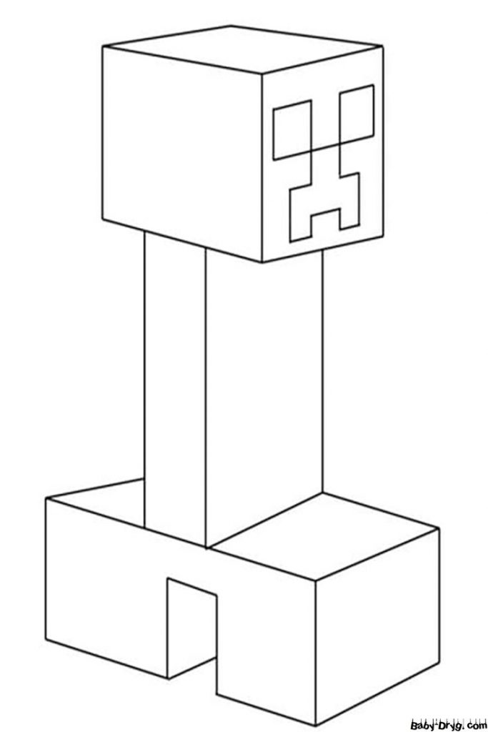 Creeper Minecraft coloring page | Coloring Minecraft