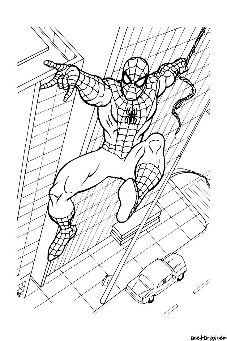 Download the Spider-Man coloring page | Coloring Spider-Man