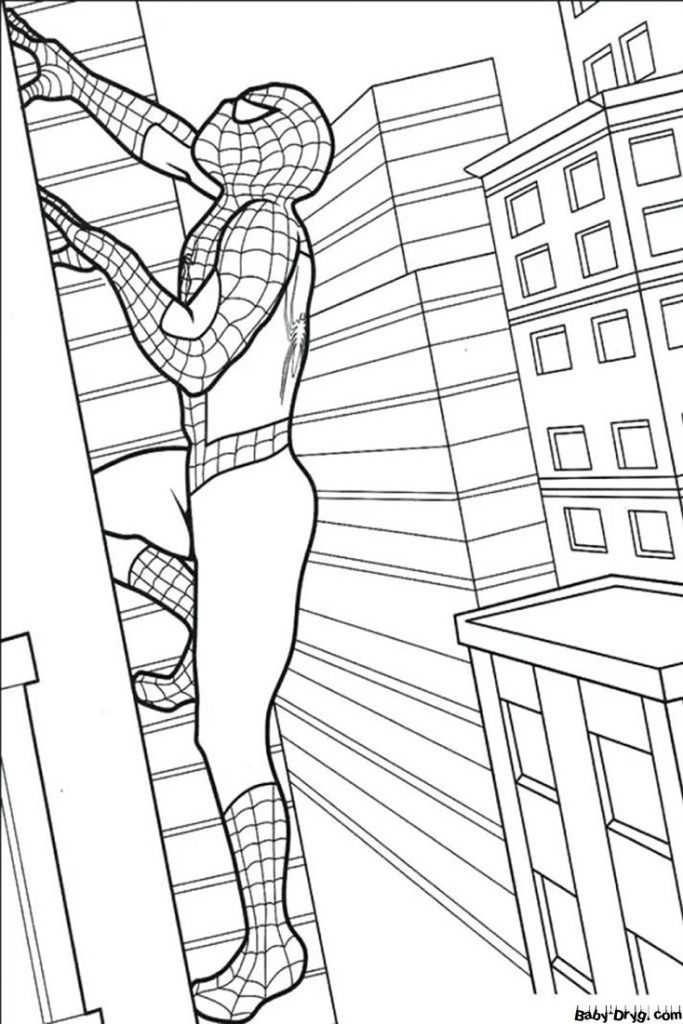 Drawing Spider-Man for sketching | Coloring Spider-Man