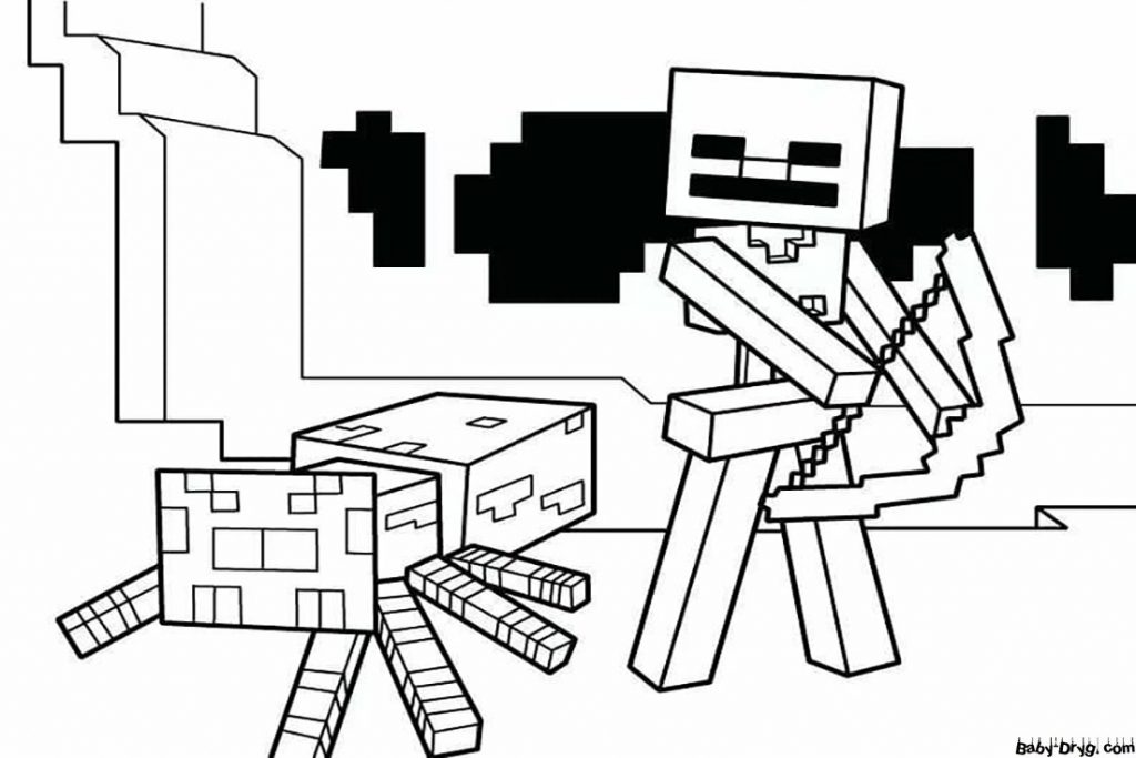 Minecraft coloring print out a4 | Coloring Minecraft