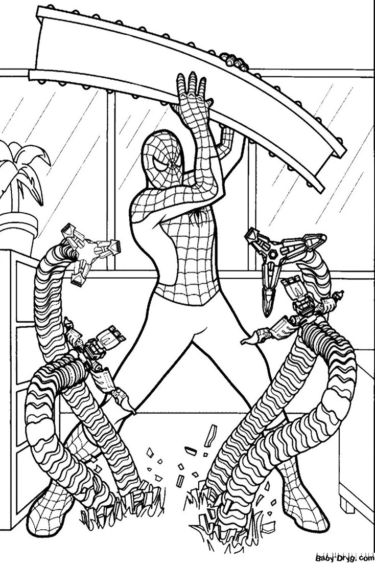 Spider-Man coloring picture | Coloring Spider-Man printout