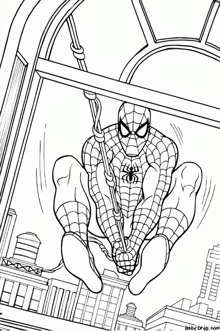 Spider-Man picture for children | Coloring Spider-Man
