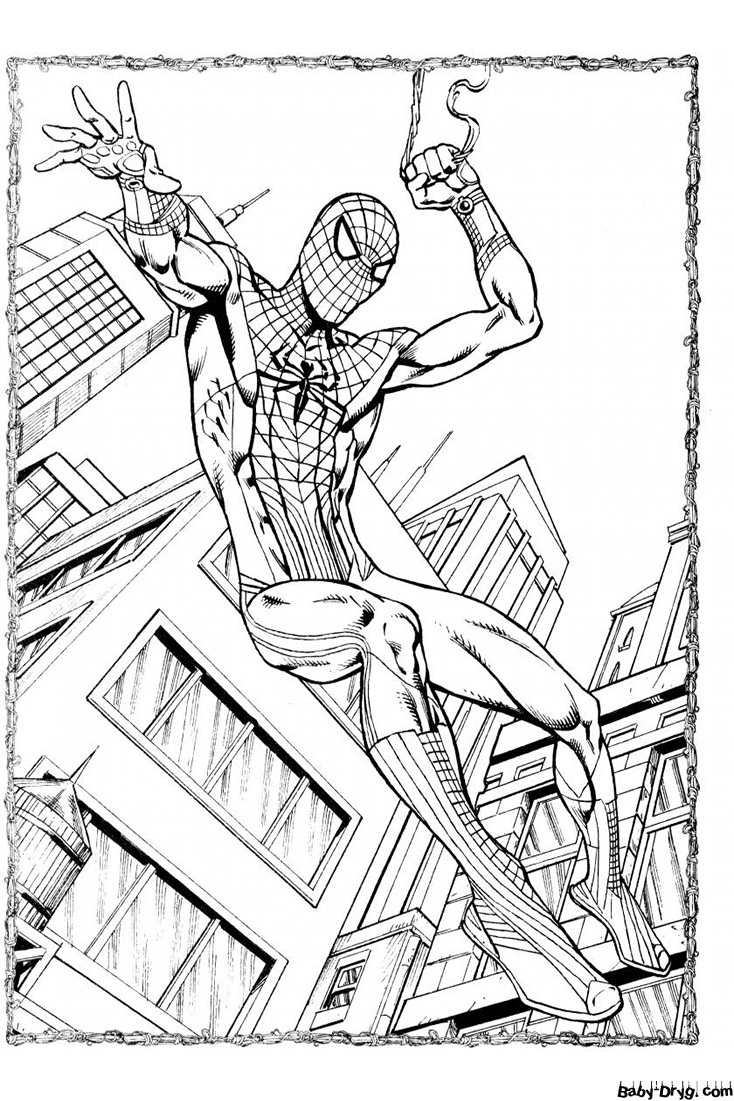 Spider-Man picture to be printed on the cake | Coloring Spider-Man
