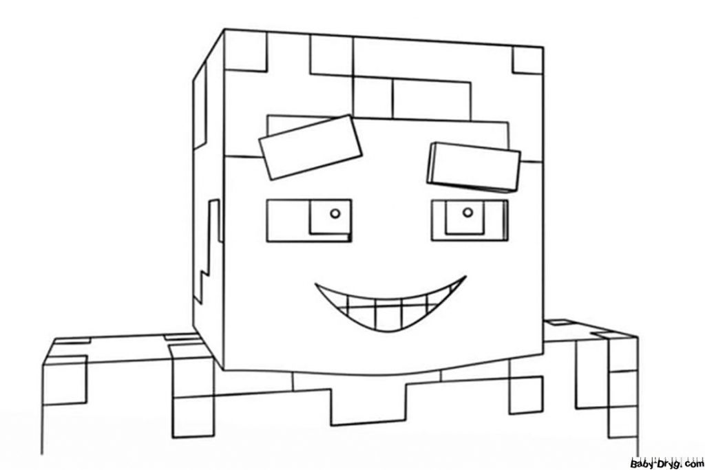 Steve Minecraft picture | Coloring Minecraft printout