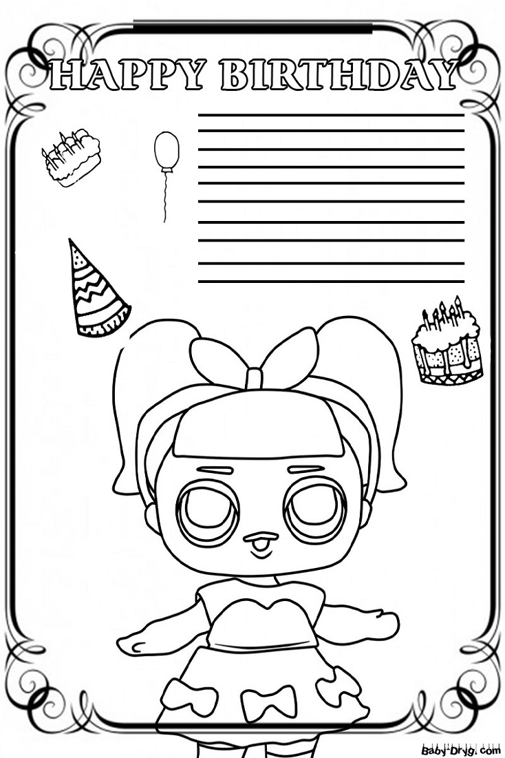 Coloring page Always be beautiful! | Coloring LOL dolls