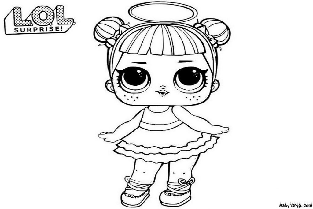 Coloring page Angel in the flesh | Coloring LOL dolls