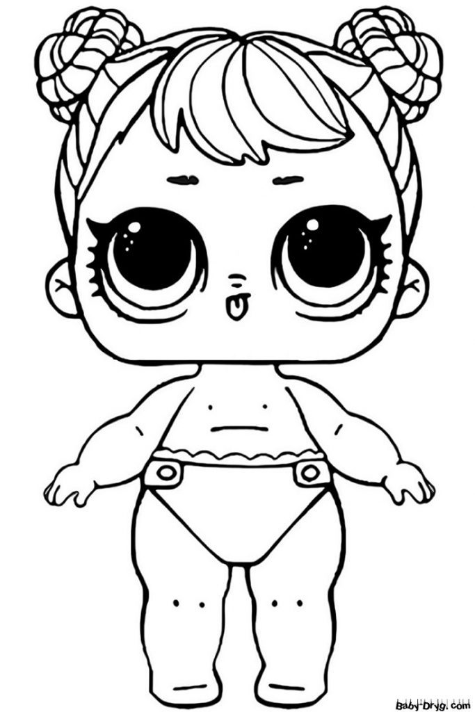 Coloring page Baby Flower Child | Coloring LOL dolls