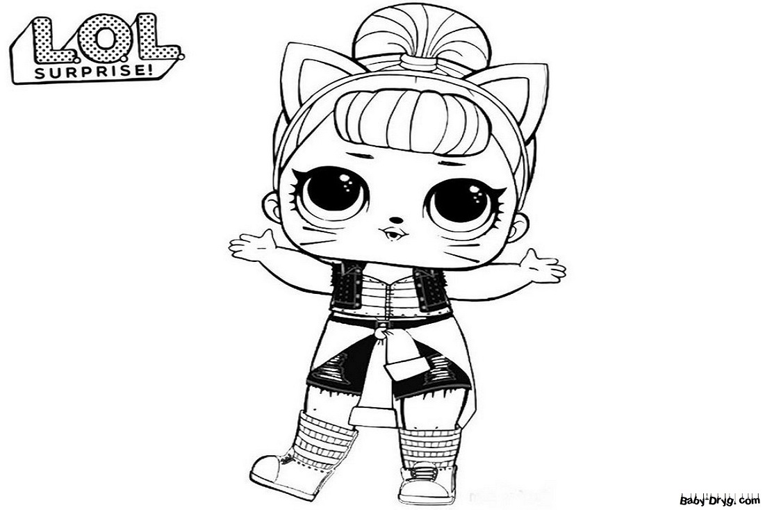 Coloring page Cat Baby | Coloring LOL dolls printout