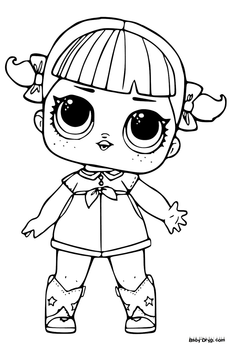 Coloring page Dancer | Coloring LOL dolls