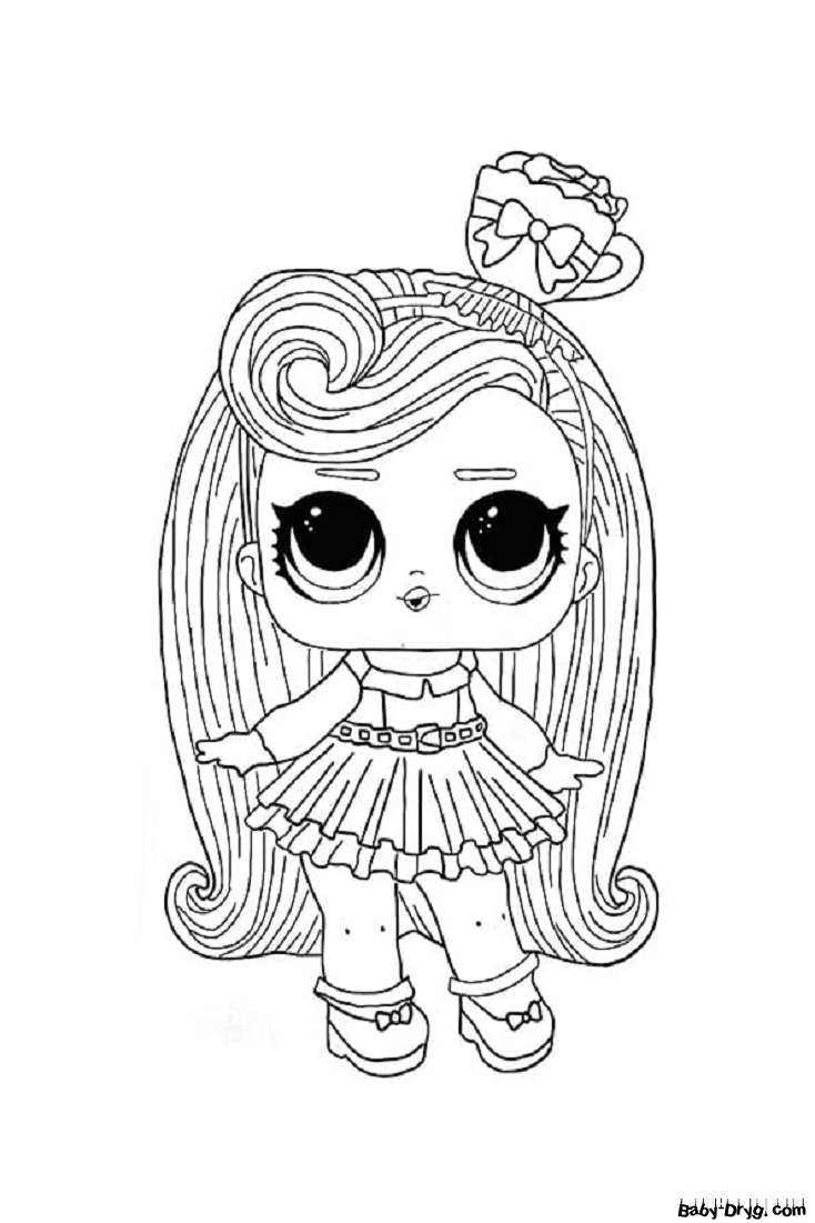 Coloring page Darling | Coloring LOL dolls printout