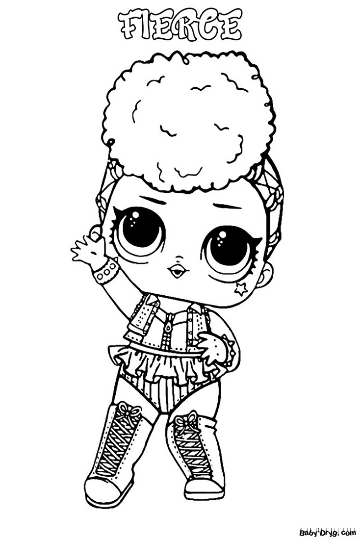 Coloring page Fancy image of Lol dolls | Coloring LOL dolls