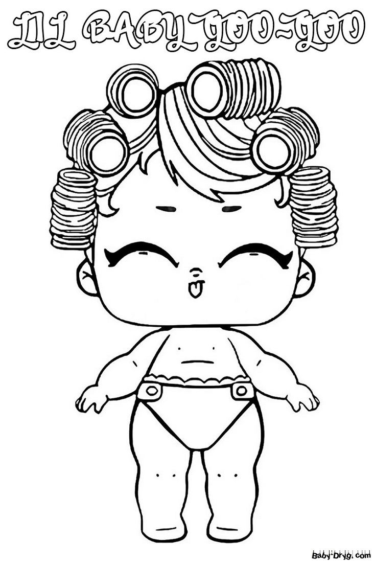 Coloring page for children LOL | Coloring LOL dolls printout