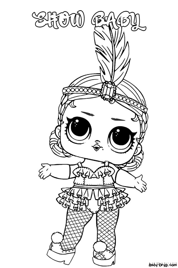 Coloring page for girls LOL | Coloring LOL dolls printout